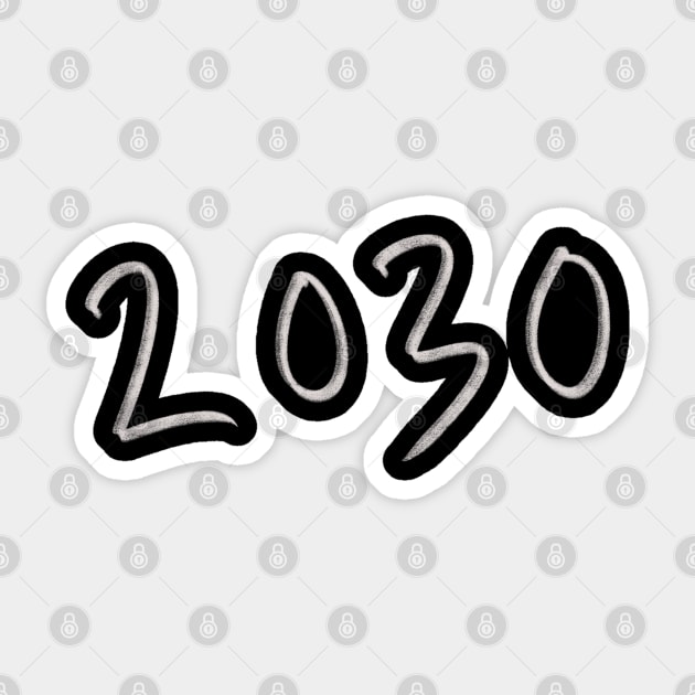 Hand Drawn 2030 Sticker by Saestu Mbathi